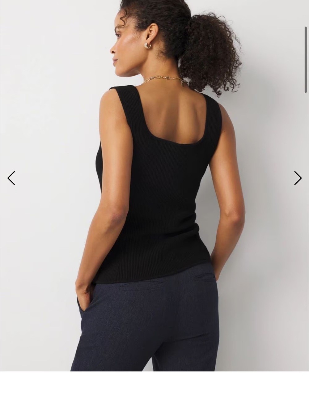 WHBM FORME™ Ribbed Ottoman Tank - Picture 3 of 5